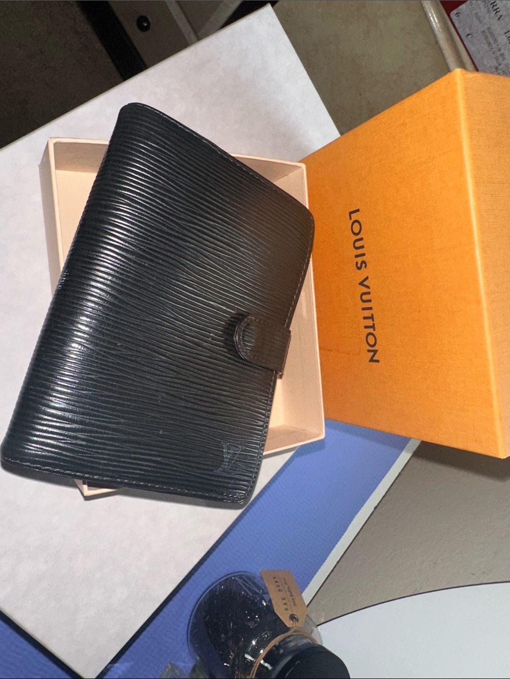 Louis Vuitton Black Epi Leather Organizer Cover